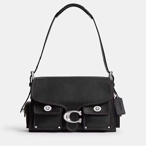 Black Leather Shoulder Bag